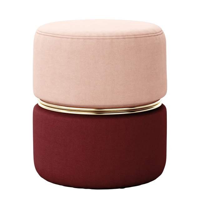 Red Pink Accent Stool by Dutch Furniture — Descargar