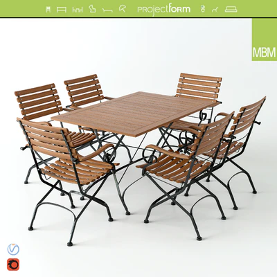 BRAZIL Table & Chair by MBM — Ver 1
