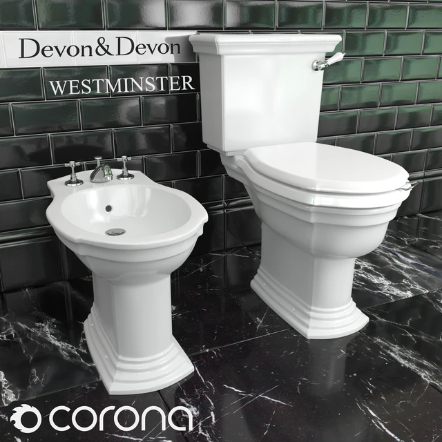 Toilet bowl and bidet Devon & Devon Westminster — Descargar