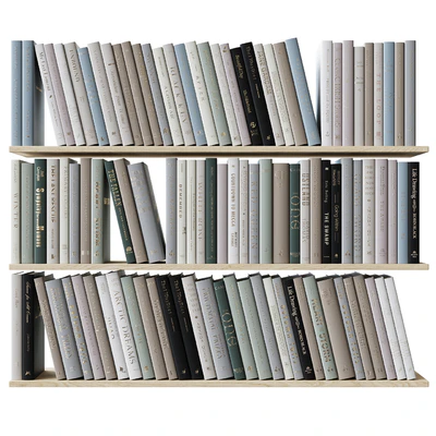 Set of books colored pastel colors — Ver 3