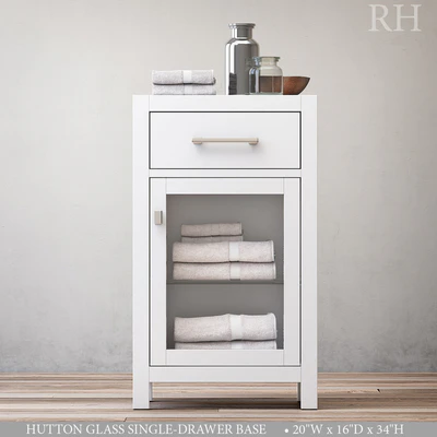 HUTTON GLASS SINGLE-DRAWER BASE — Вид 2
