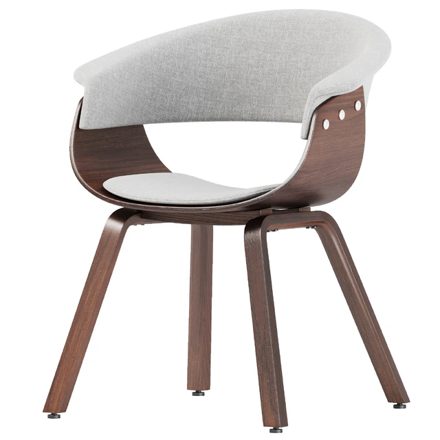 Walnut Wood Modern Dining Chair — Descargar