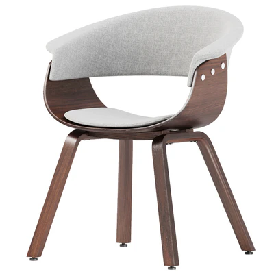 Walnut Wood Modern Dining Chair — Ver 5