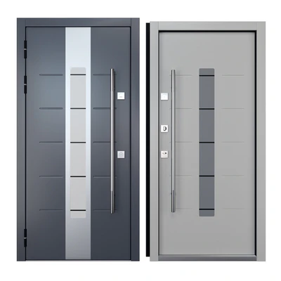 Entrance metal door Inox S-1 (Your Frame) — Ver 2