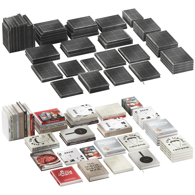 146 decorative books set 17 kitchen and cooking P03 — Descargar