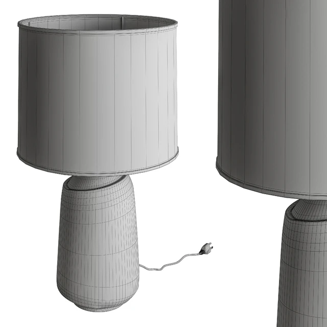Vase Fabric Table Lamp 04 — Download