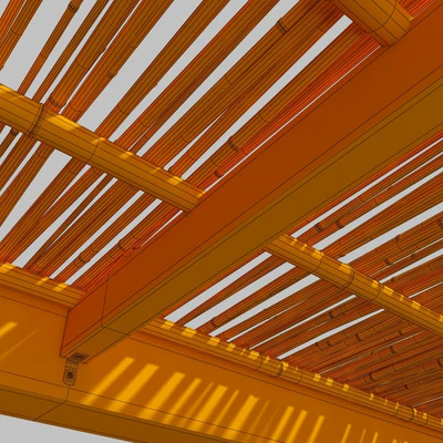Bamboo branch decor Ceiling n21 / Ceiling from bamboo branches decor number 21 — Ver 5