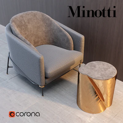 Кресло Minotti Fil Noir — Вид 1