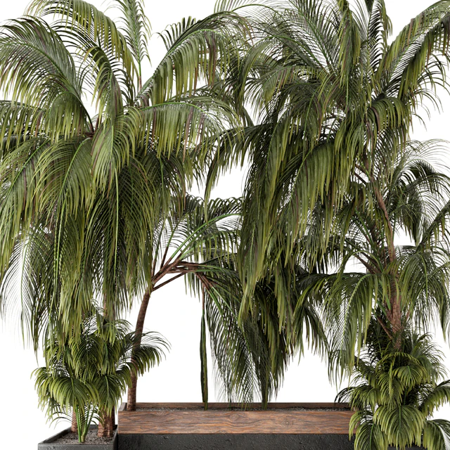 Outdoor Garden set bush and Tree - Garden Set 76 — Скачать