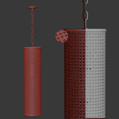 Hanging rattan lamp H700 / Подвесной светильник из ротанга — Вид 2