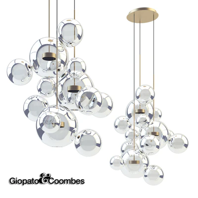 Giopato & Coombes Chandelier BTC14C-PE1-BZBC — Скачать