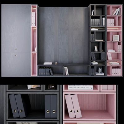 Wardrobe   plywood black and pink — Вид 1