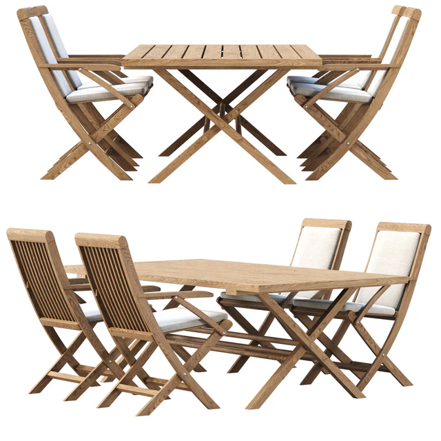 Alesso outdoor furniture set v01 / Набор уличной мебели — Скачать