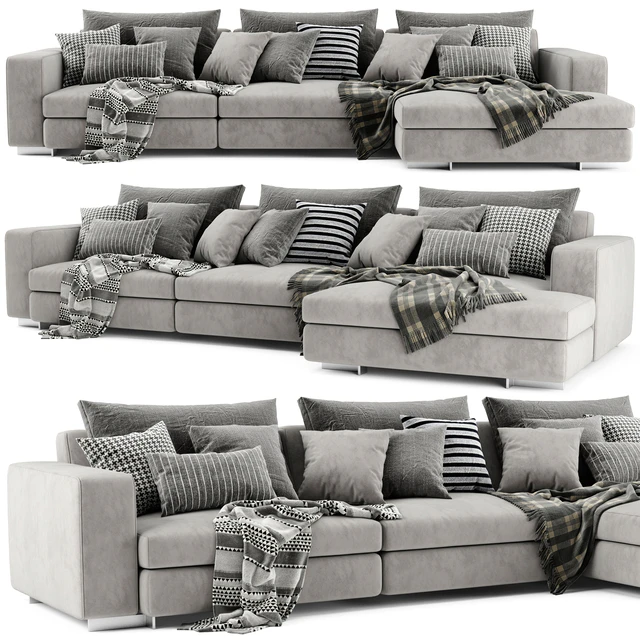 Molteni&C Turner Chaise Longue Sofa — Скачать