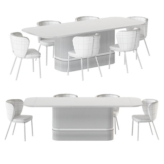 Dining table OSBORNE and chair Ciselia — Descargar