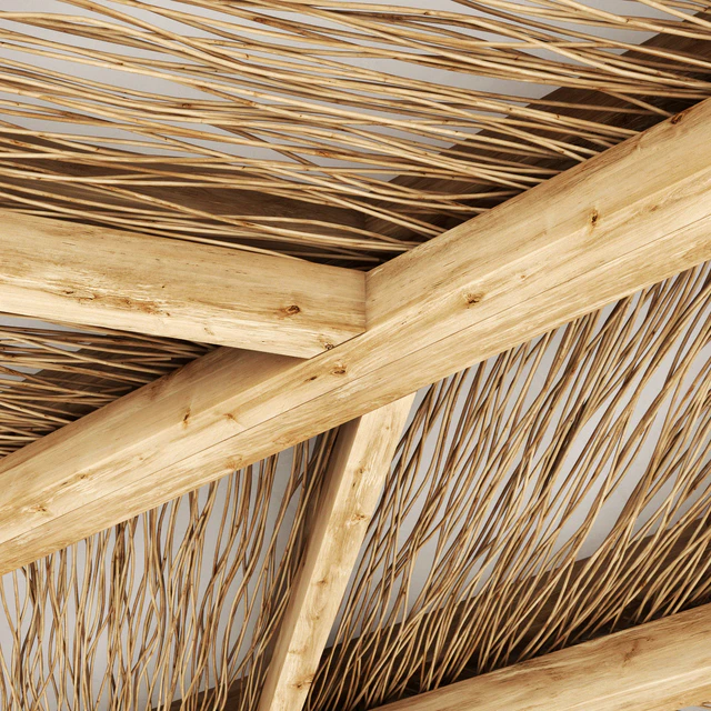 Ceiling branch thin angle n1 / Angular ceiling from branches — Descargar