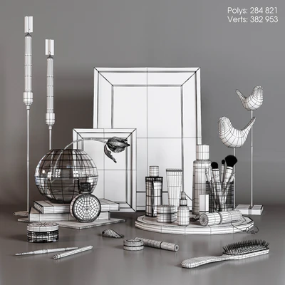 Decorative set with Tulip — Ver 4