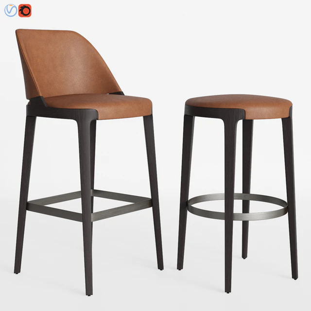 Potocco Velis barstool & Round counterstool — Descargar