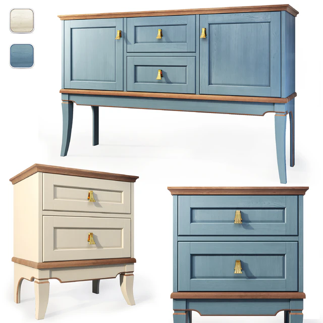 Комод  и тумба прикроватная Тельма, Гомельдрев . Dresser, nightstand — Скачать