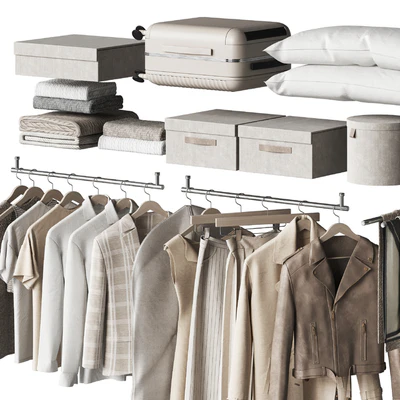 A set of clothes and accessories to fill a wardrobe or store and showroom — Ver 5