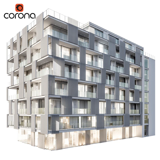 Modern residential building 04 — Descargar