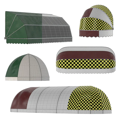 Awning set kitbash vol.05 — Ver 3