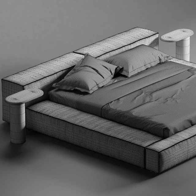 Extrasoft bed Living Divani — Скачать