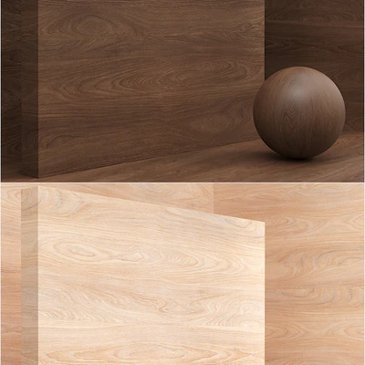 Material wood / veneer / (seamless) - set 34 — Ver 2