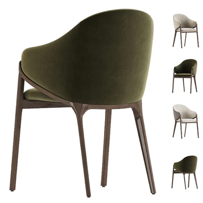 Chair Angel Cerda ACH200 walnut — Ver 3