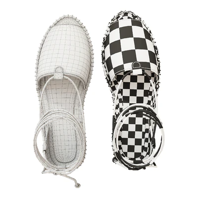 Lace up Espadrilles Alma Blue Sandals — Ver 3