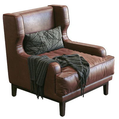 Leather Armchair Camille By Porada — Вид 1