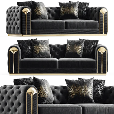 Violet Sofa 3 Seater Gray — Ver 1
