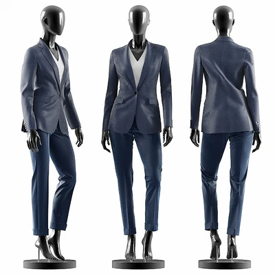 Woman Blue Suit — Ver 1