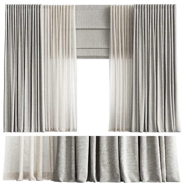 Curtains with Roman blinds 2 — Descargar