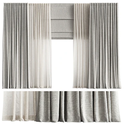 Curtains with Roman blinds 2 — Ver 1