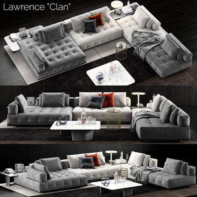 Minotti Lawrence Clan Sofa 4 — Ver 1