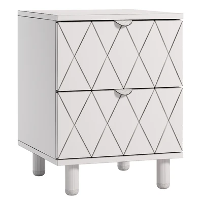 Tejons Bedside table Tejons Diamond Milk — Ver 3