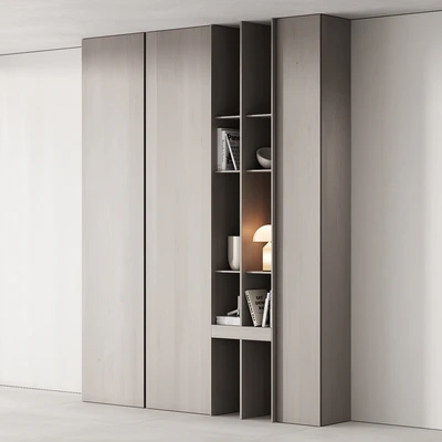175 cabinet furniture 05 modern cupboard with decor 02 — Вид 3