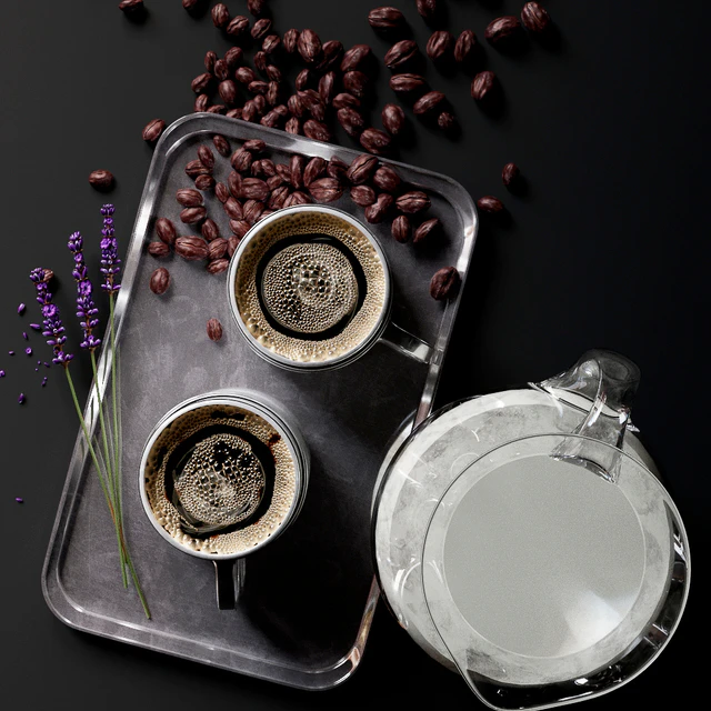 Coffee Set with milk — Descargar