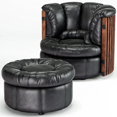 Isle D'Palm Arm Chair, Ottoman — Ver 1