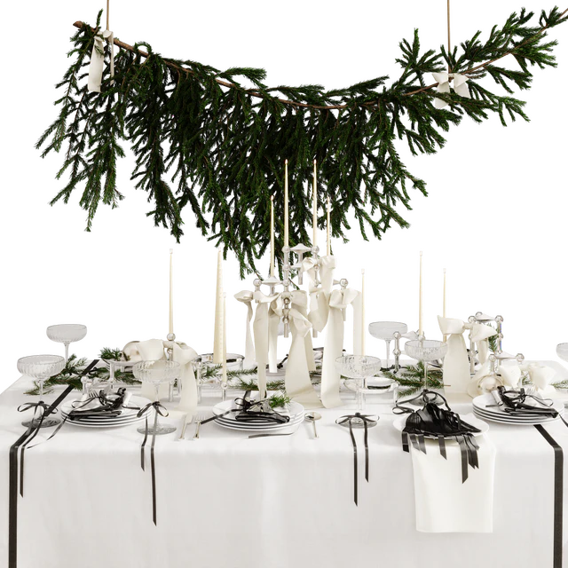 Christmas/New Year table setting — Descargar