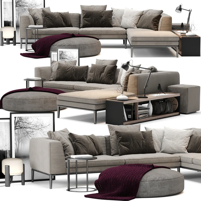 B&B Italia Michel Sofa — Скачать