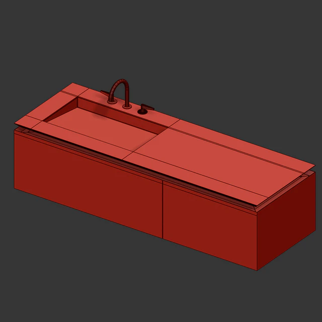 bathroom cabinet with sink Evoline Totem — Descargar