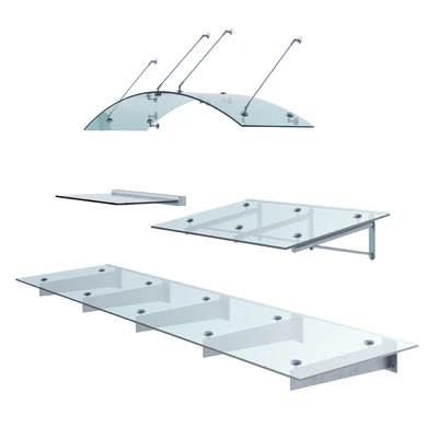Set of glass visors Glasvordach — Ver 1