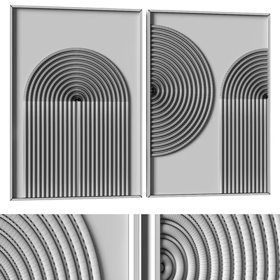 Relief artwork - 3d art wall decor - Panels — Ver 5