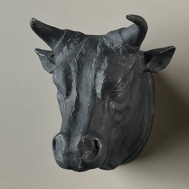 RH CIRCA 1900 CAST METAL BULL'S HEAD — Descargar