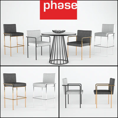 Trolley bar stool &amp; Side Chair — Ver 1