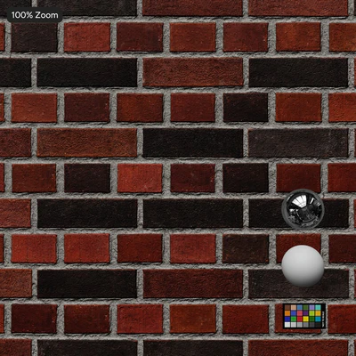 english bond smooth clay brick wall texture red and black — Вид 4