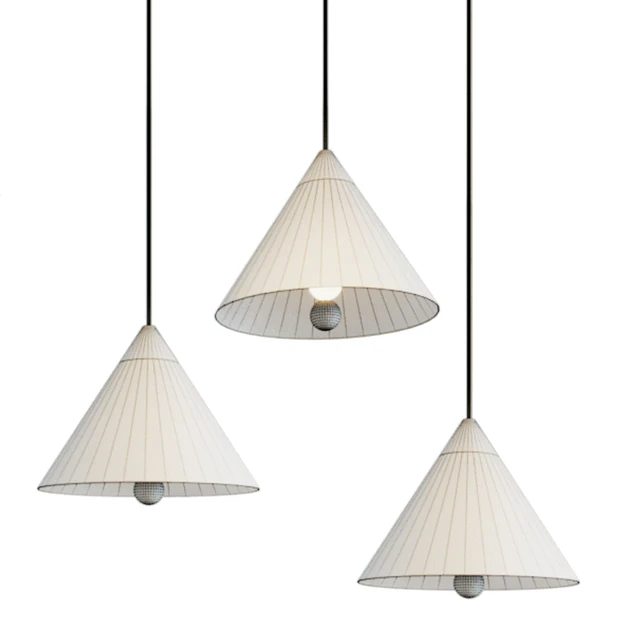 Chandelier cleo pendant brass & white designed by kelly wearstle — Скачать