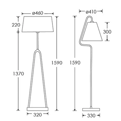 COUPOLE & ALFA floor lamp — Ver 3